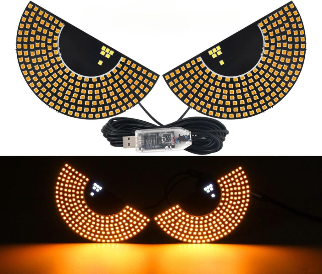 LED Augenlicht Auto – 2× USB, 11 Modelle, Für SUV/Truck/PKW