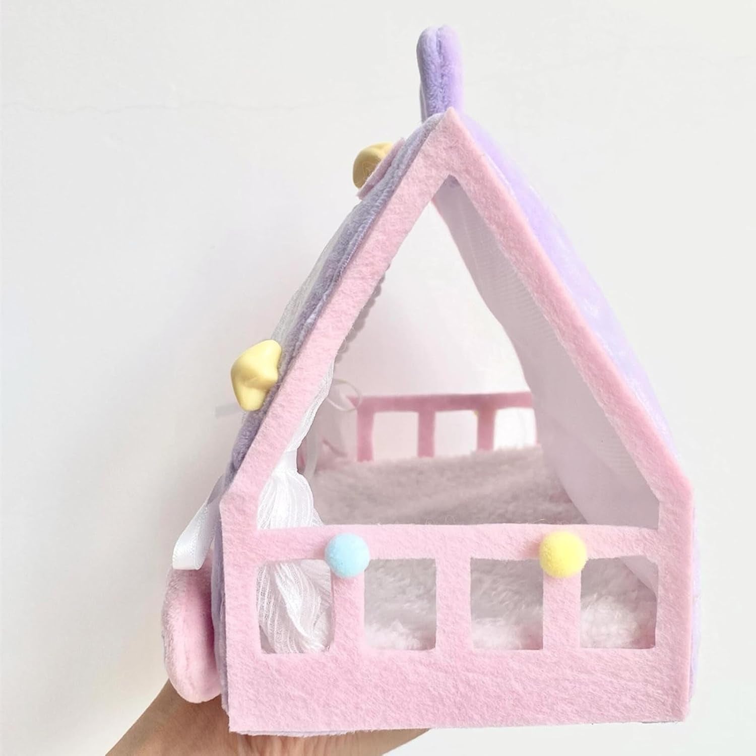 Miniatur Haus-Zelt Bett für Kinder – Spielwiege & Spielzelt für Babys & Kleinkinder