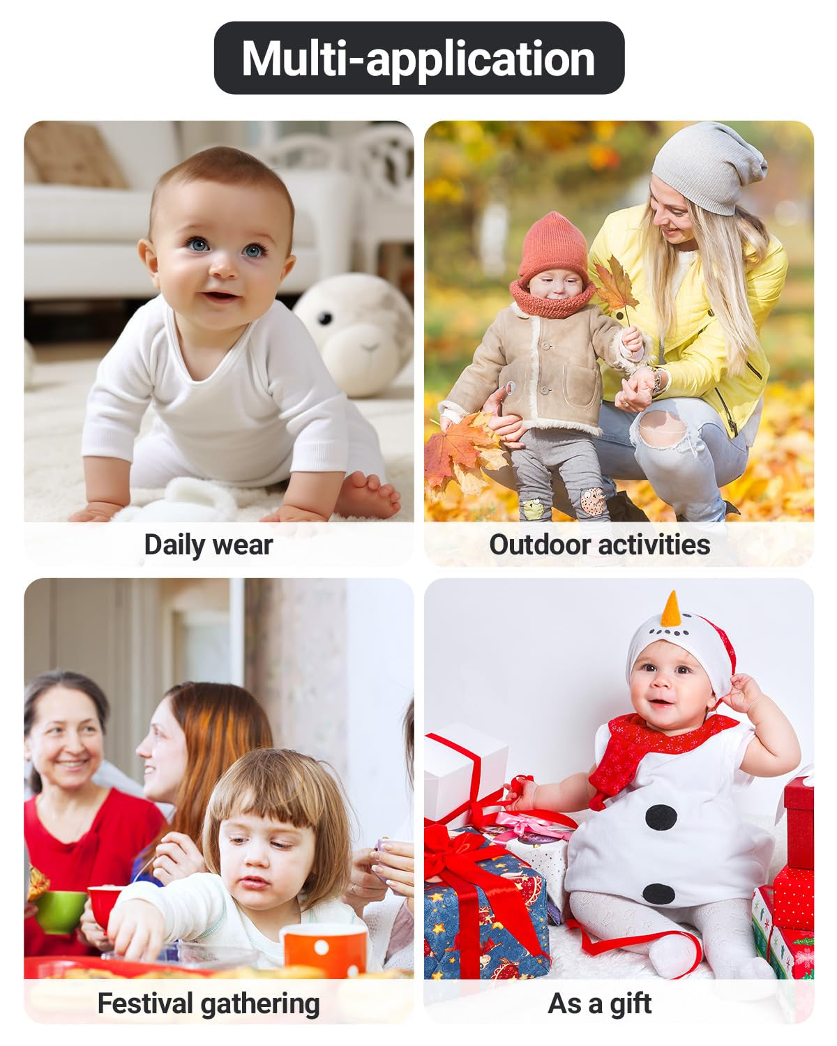 Baby Winter Overall mit Kapuze – warmer Schnee-Strampler für Jungen & Mädchen (3–6 Monate)