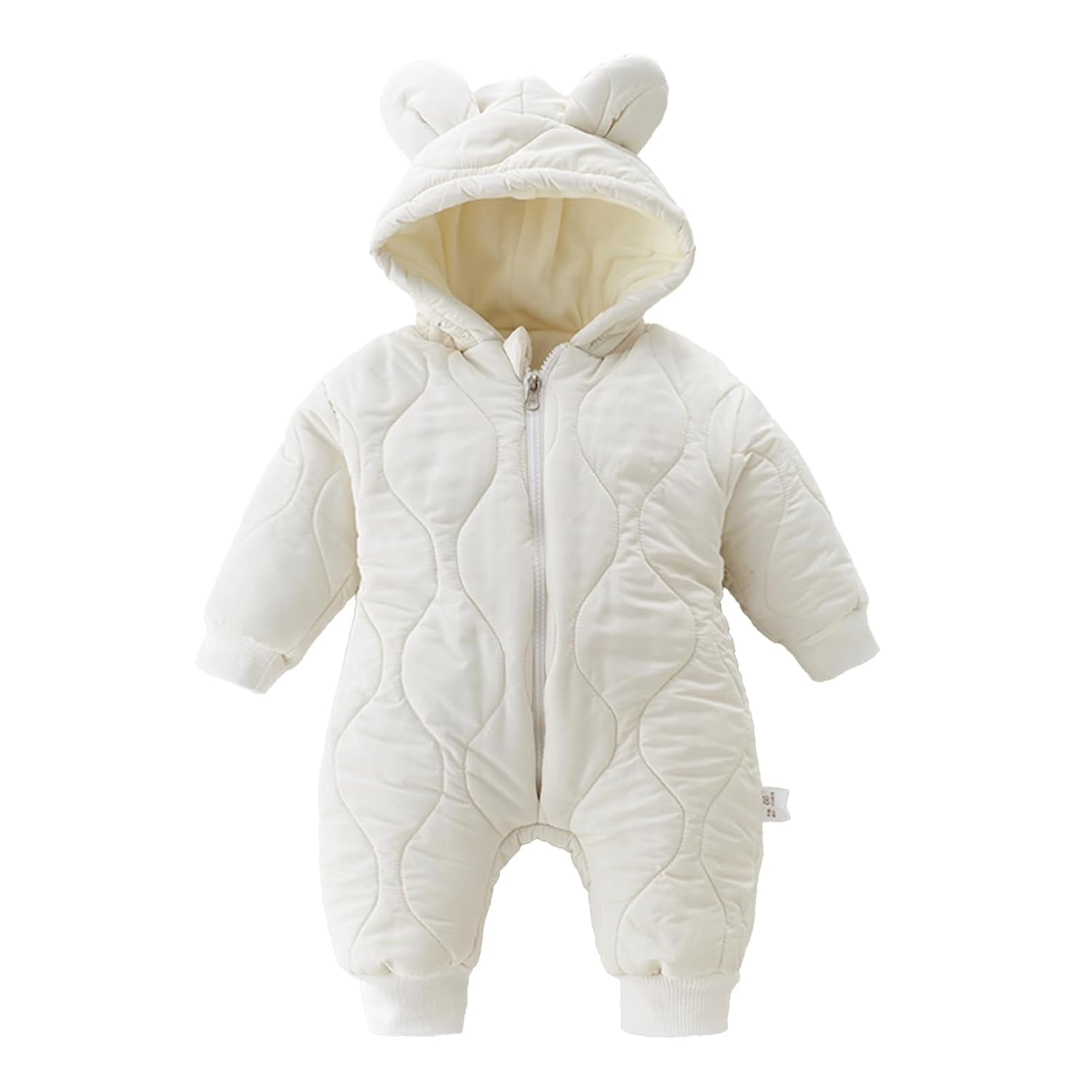 Baby Winter Overall mit Kapuze – warmer Schnee-Strampler für Jungen & Mädchen (3–6 Monate)