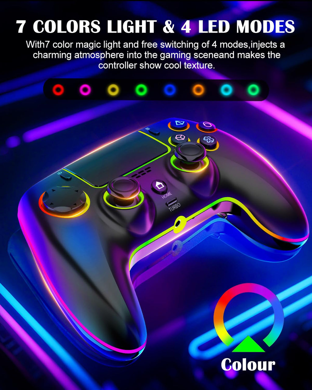 MYSTILUCK Wireless Controller Für Ps-4/Ps-3/Pro/Pc/Mac/Ios/Android/Steam Deck