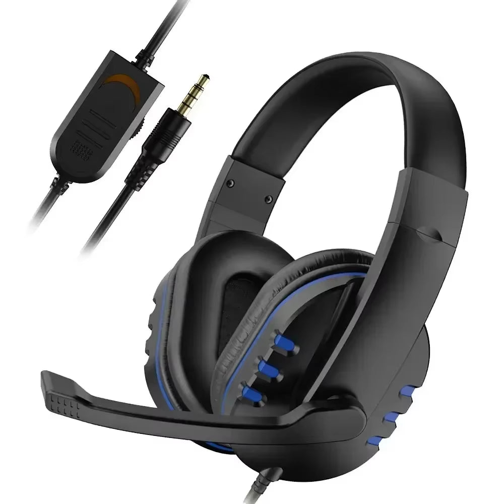 New Upgrade Wired Headset Gamer with Mic Noise Cancelling Headphones for PC Computer Laptop PS4 PS5 Nintendo 