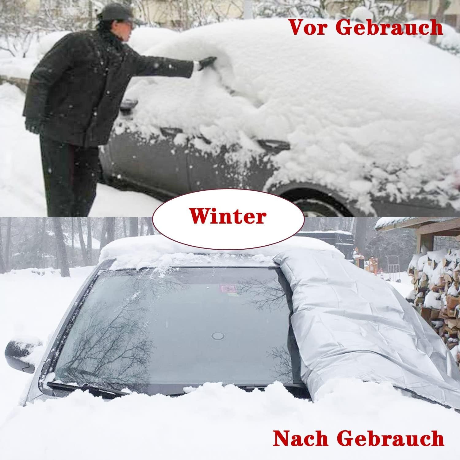 Frontscheibenabdeckung 150×100 cm – Winter & Sonnenschutz