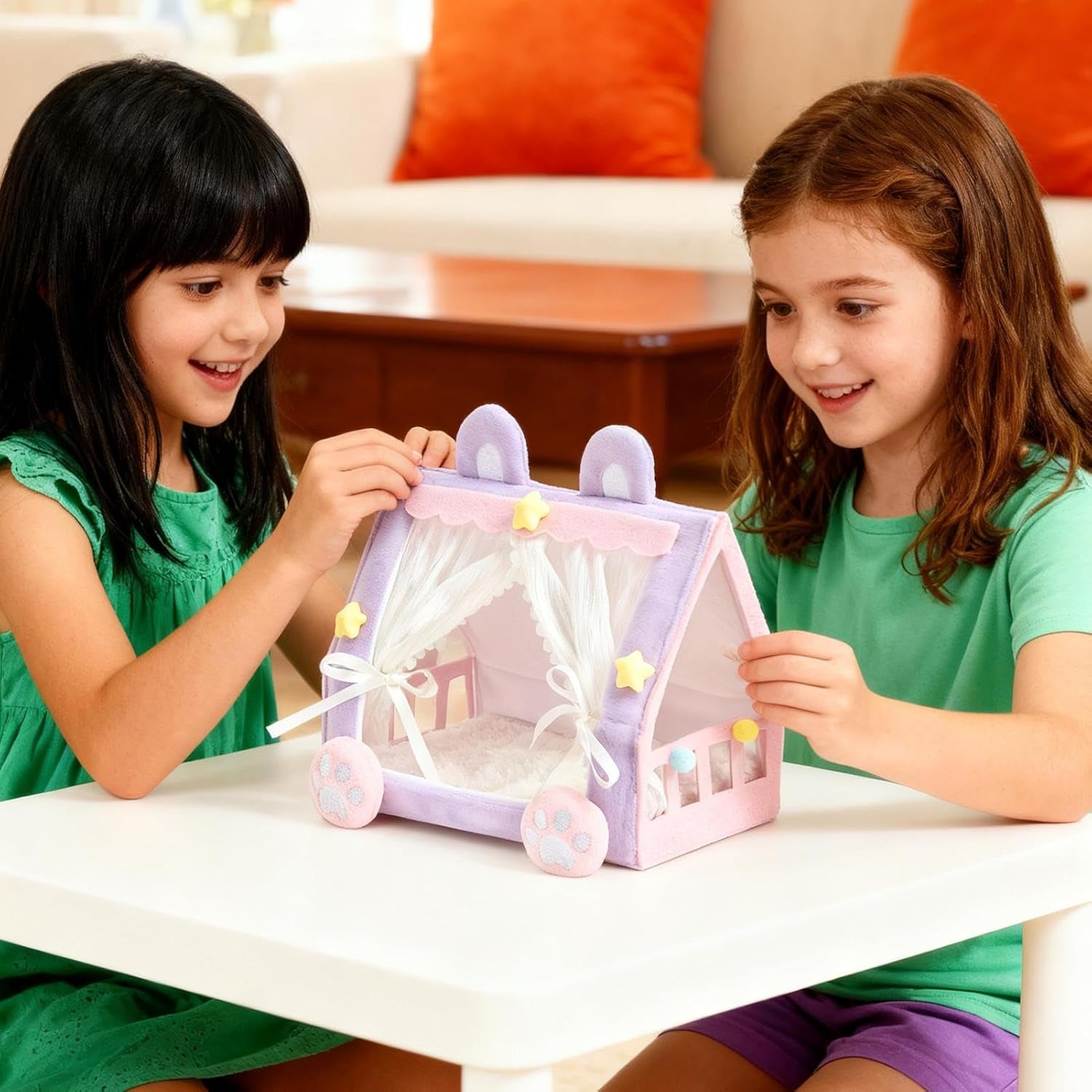 Miniatur Haus-Zelt Bett für Kinder – Spielwiege & Spielzelt für Babys & Kleinkinder