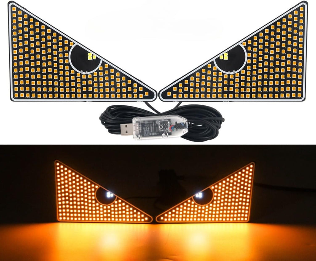LED Augenlicht Auto – 2× USB, 11 Modelle, Für SUV/Truck/PKW