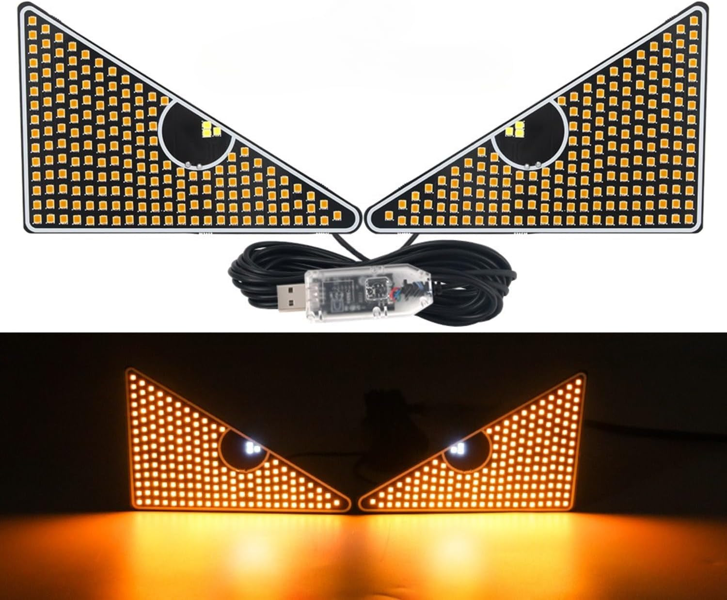 LED Augenlicht Auto – 2× USB, 11 Modelle, Für SUV/Truck/PKW