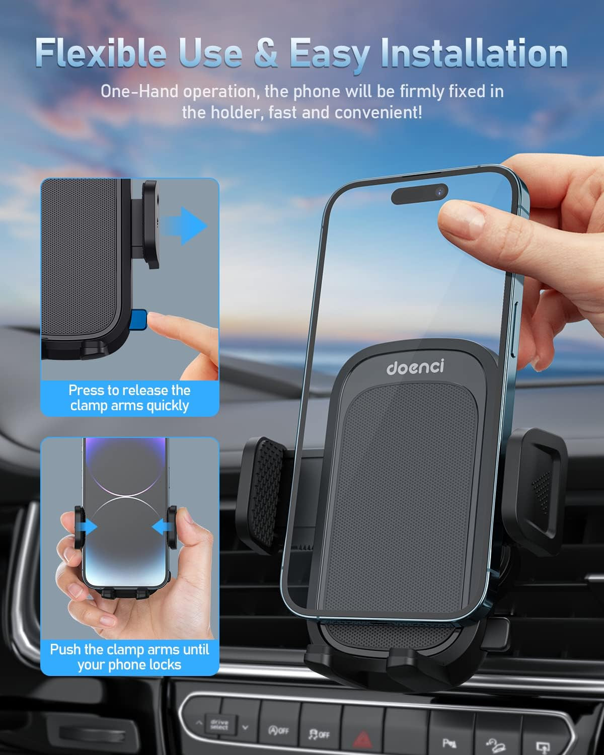 Auto Handyhalter – 2022 Hakenclip, 360° Drehbar, Universell