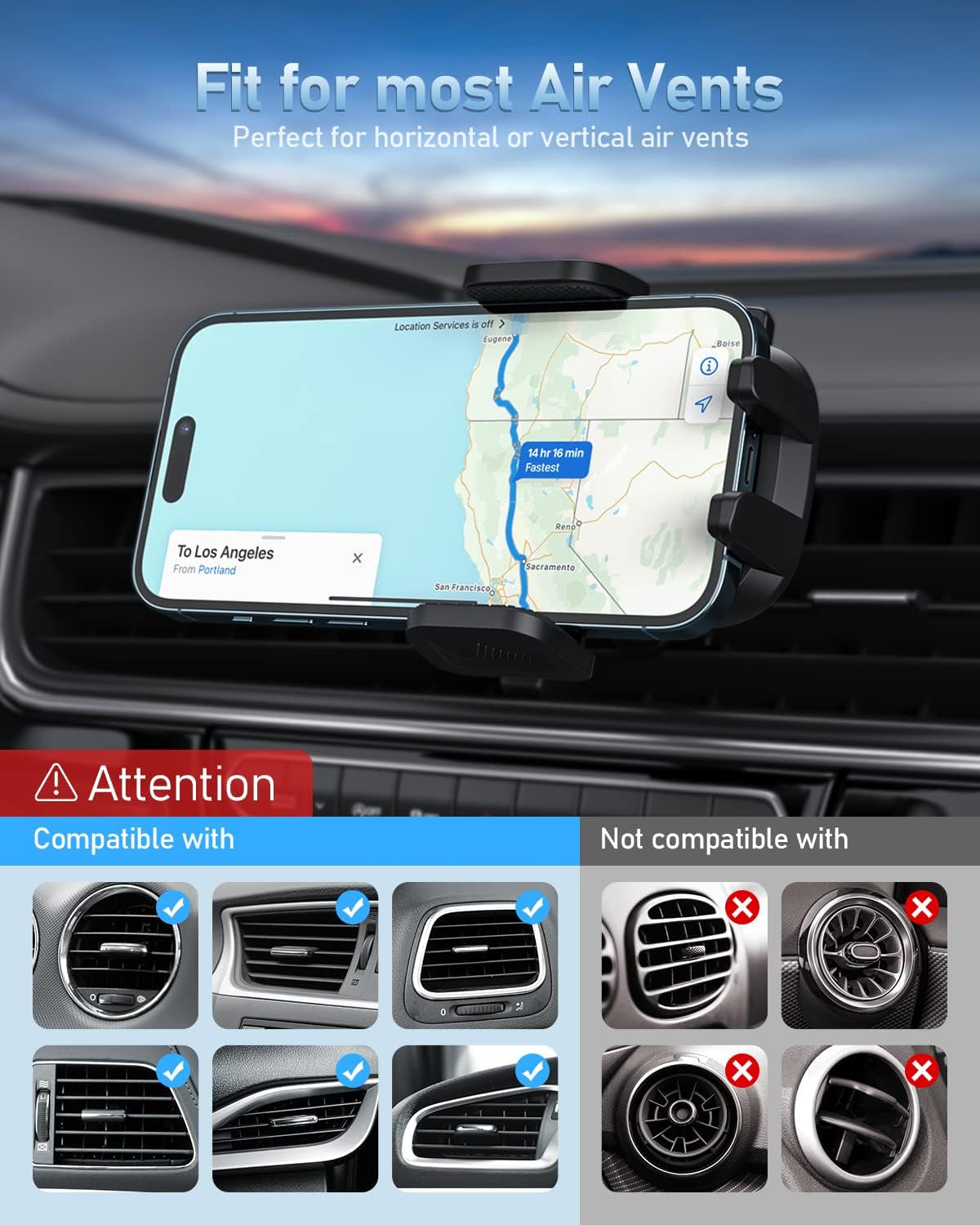 Auto Handyhalter – 2022 Hakenclip, 360° Drehbar, Universell