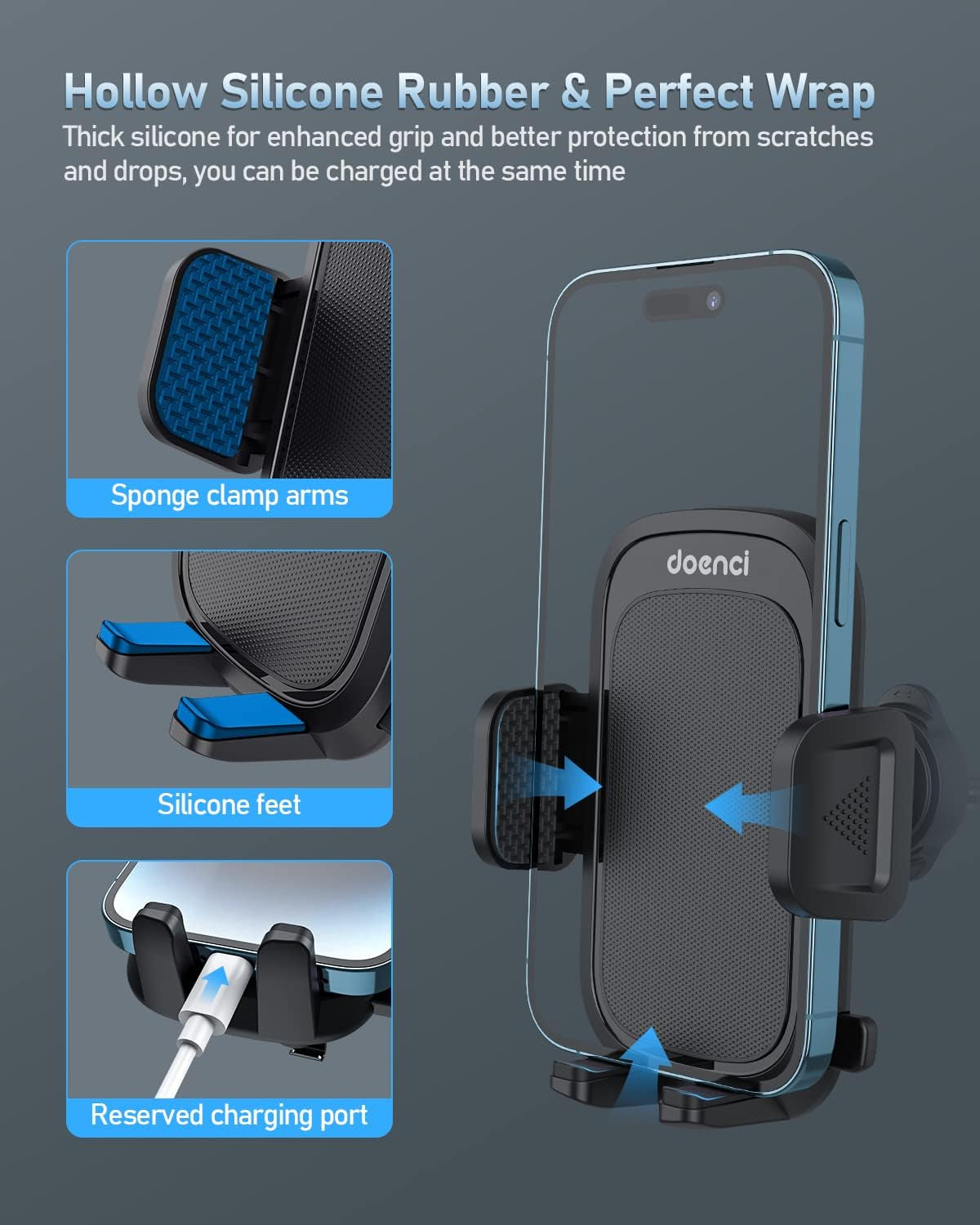 Auto Handyhalter – 2022 Hakenclip, 360° Drehbar, Universell