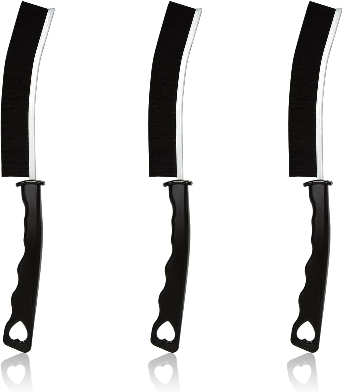 Hartborsten Eckenreinigungsbürste, 3 Stück Multifunktionale Lückenreinigungsbürste Spaltreinigungsbürste Reinigungsbürste Für Badezimmer Haushalt Küche Fliesenböden, Tiefenreinigung