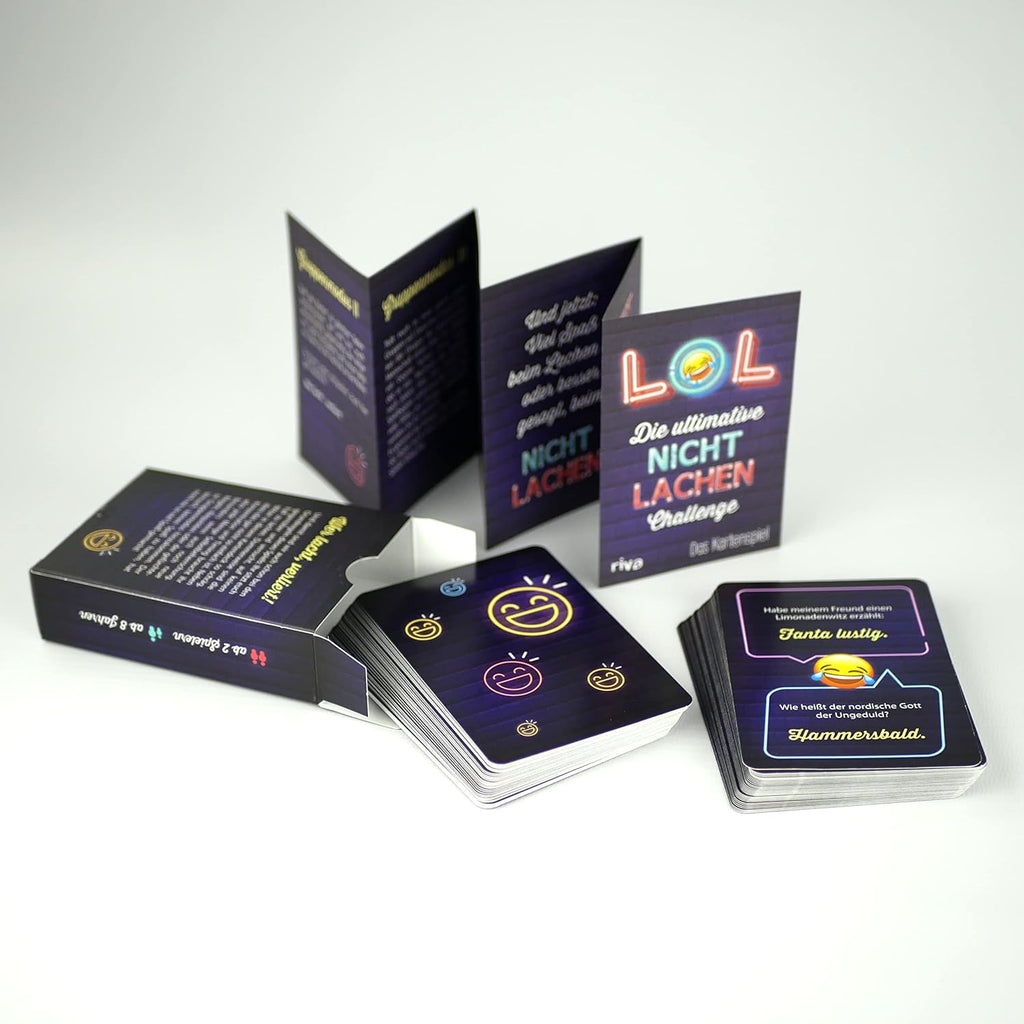LOL – Die Ultimative Nicht-Lachen-Challenge: Das Kartenspiel. Mit Den Besten Witzen, Flachwitzen, Scherzfragen. Partyspiel Für Kinder Und Erwachsene. Ab 8 Jahren. Der Bestseller